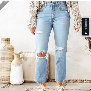 Womens levi 501 jeans